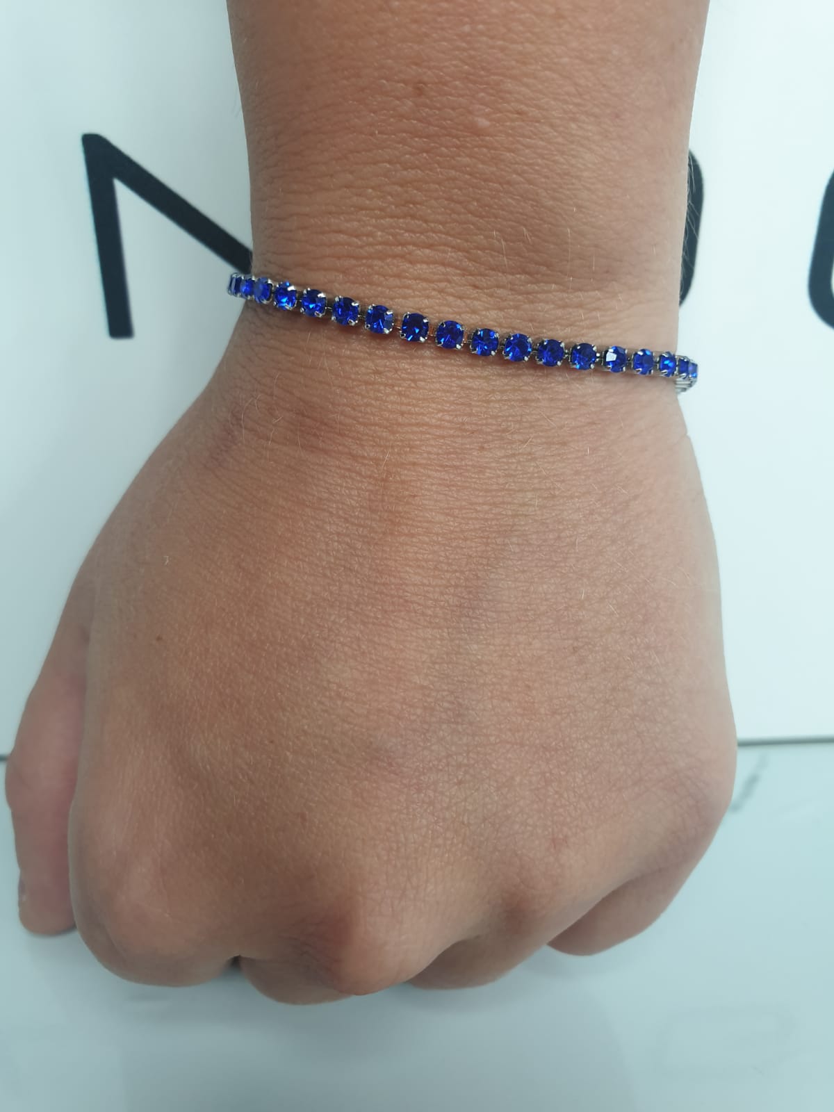 Bracciale Tennis Blu 3 mm - Unoglow™