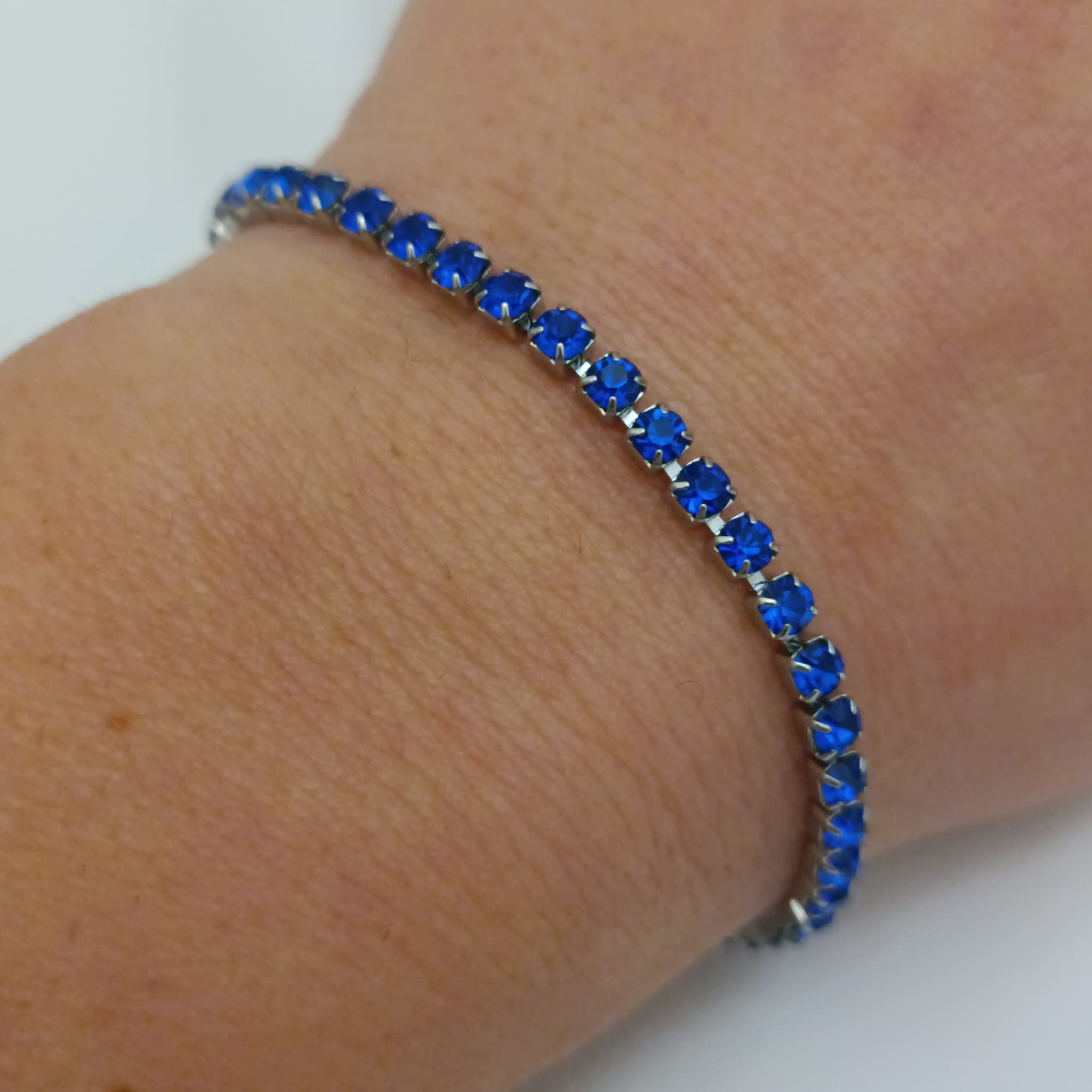 Bracciale Tennis Blu 3 mm - Unoglow™