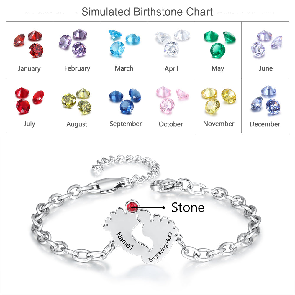 Bracciale Piedi Bambino Personalizzato - Unoglow™