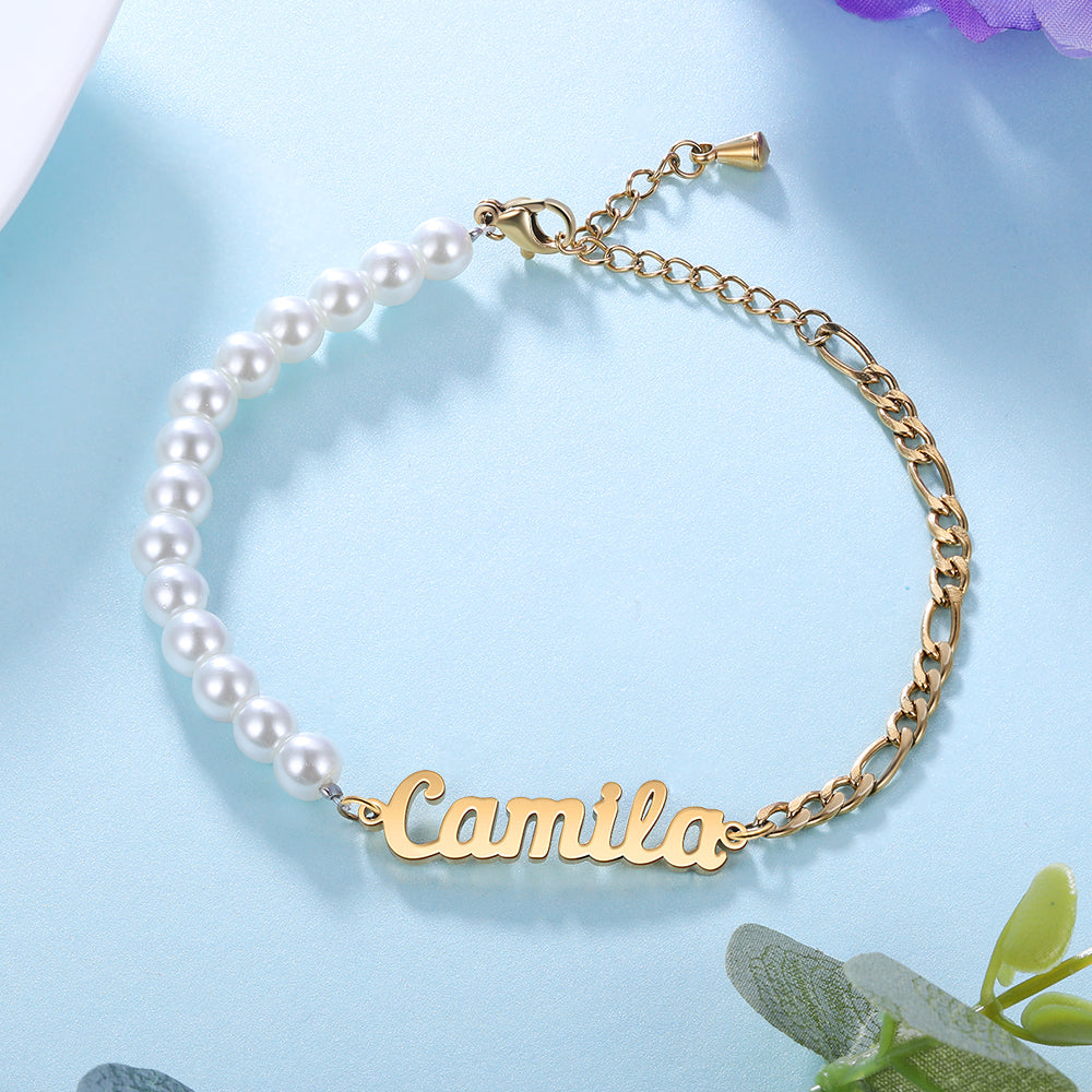 Bracciale Perla Personalizzato Con Nome - Unoglow™