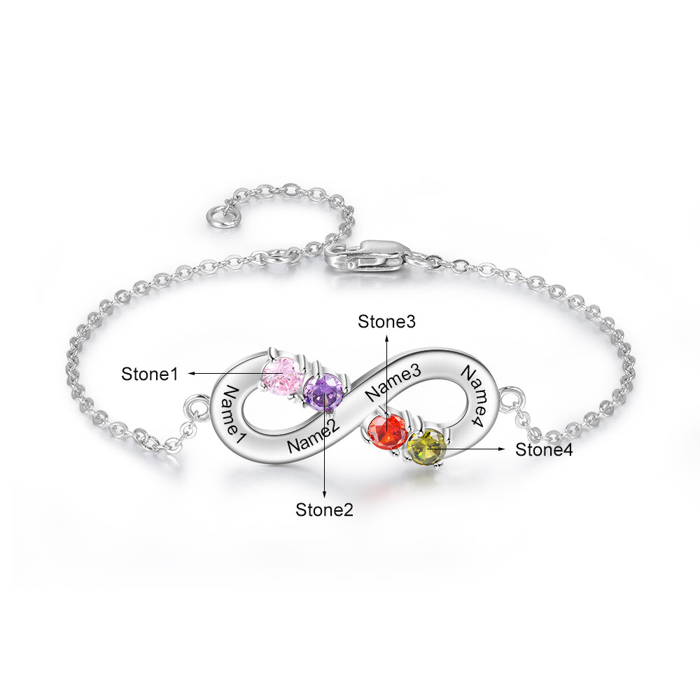 Bracciale Infinito in Argento Sterling 925 - Unoglow™