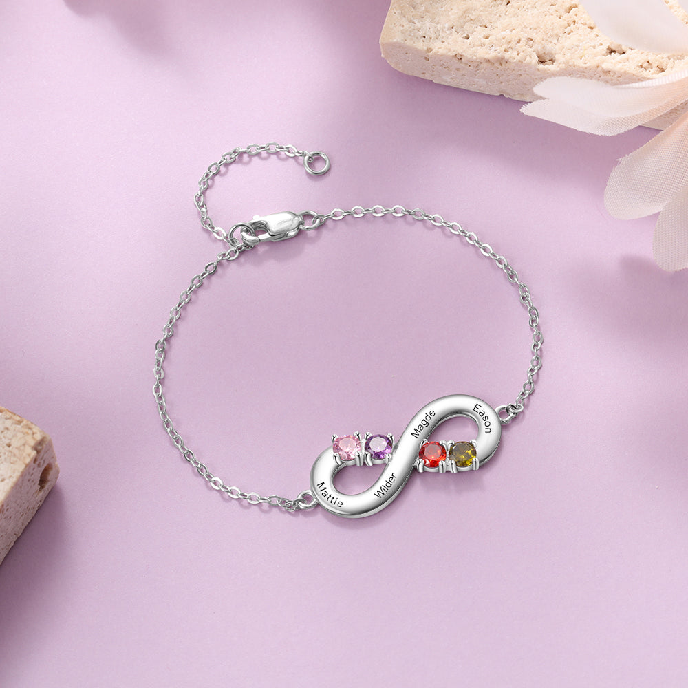 Bracciale Infinito in Argento Sterling 925 - Unoglow™