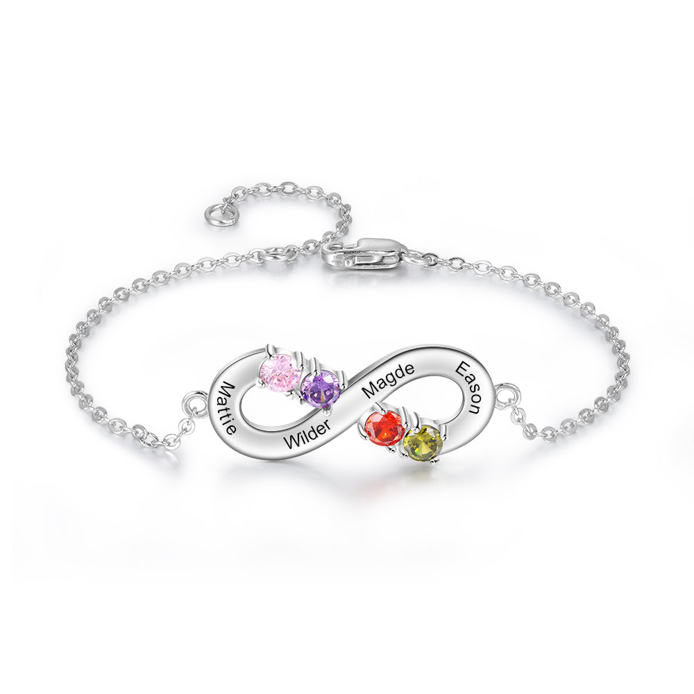 Bracciale Infinito in Argento Sterling 925 - Unoglow™