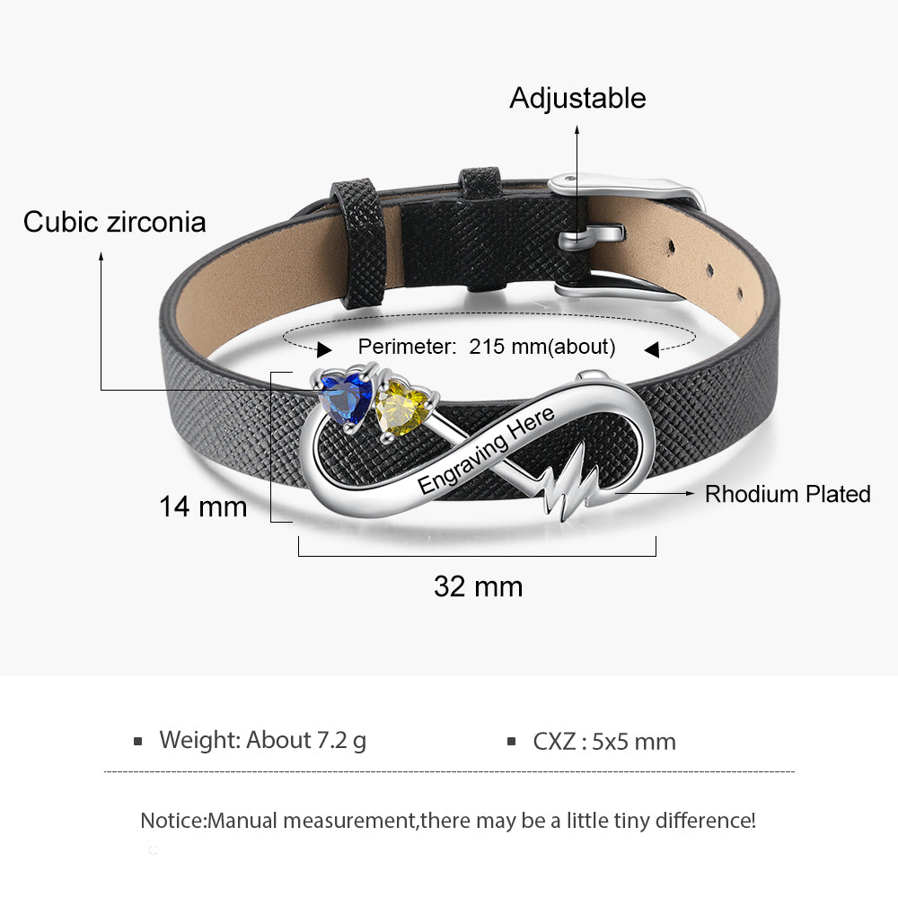 Bracciale Infinity Con Pietra Portafortuna - Unoglow™