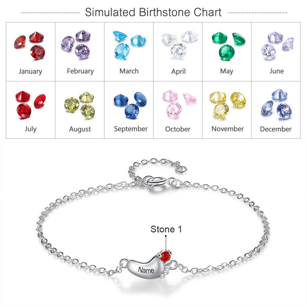 Bracciale Piedi Bambino Personalizzato - Unoglow™