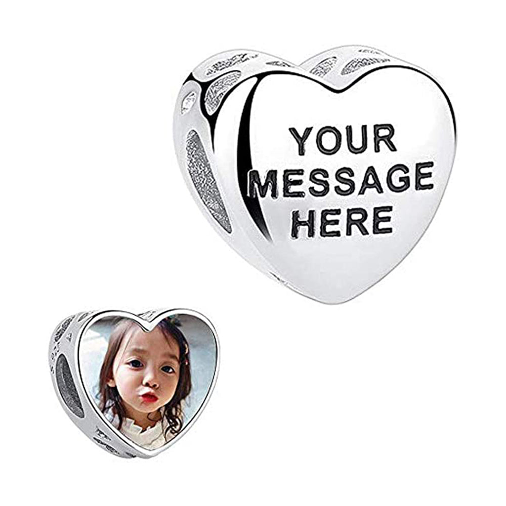 Charm Cuore Con Foto Personalizzata - Unoglow™