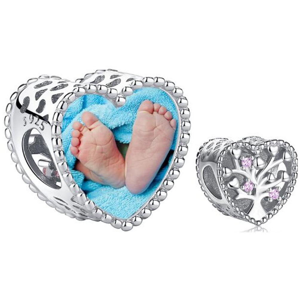 Charm Cuore Con Foto Personalizzata -  Unoglow™