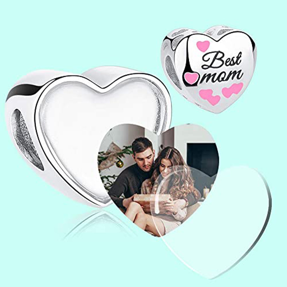 Charm Cuore Con Foto Personalizzata -  Unoglow™