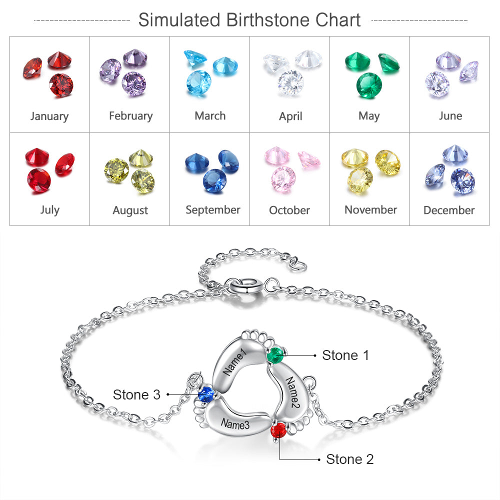 Bracciale Piedi Bambino Personalizzato - Unoglow™