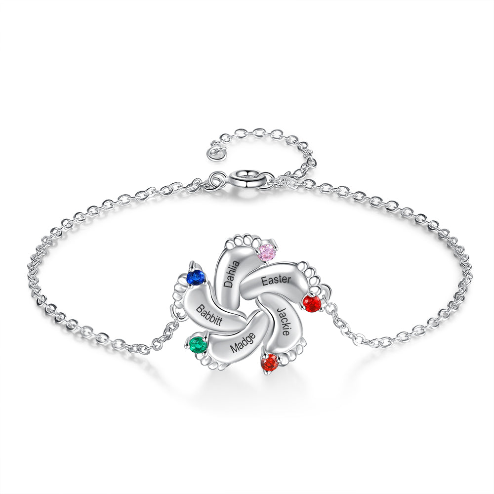 Bracciale Piedi Bambino Personalizzato - Unoglow™