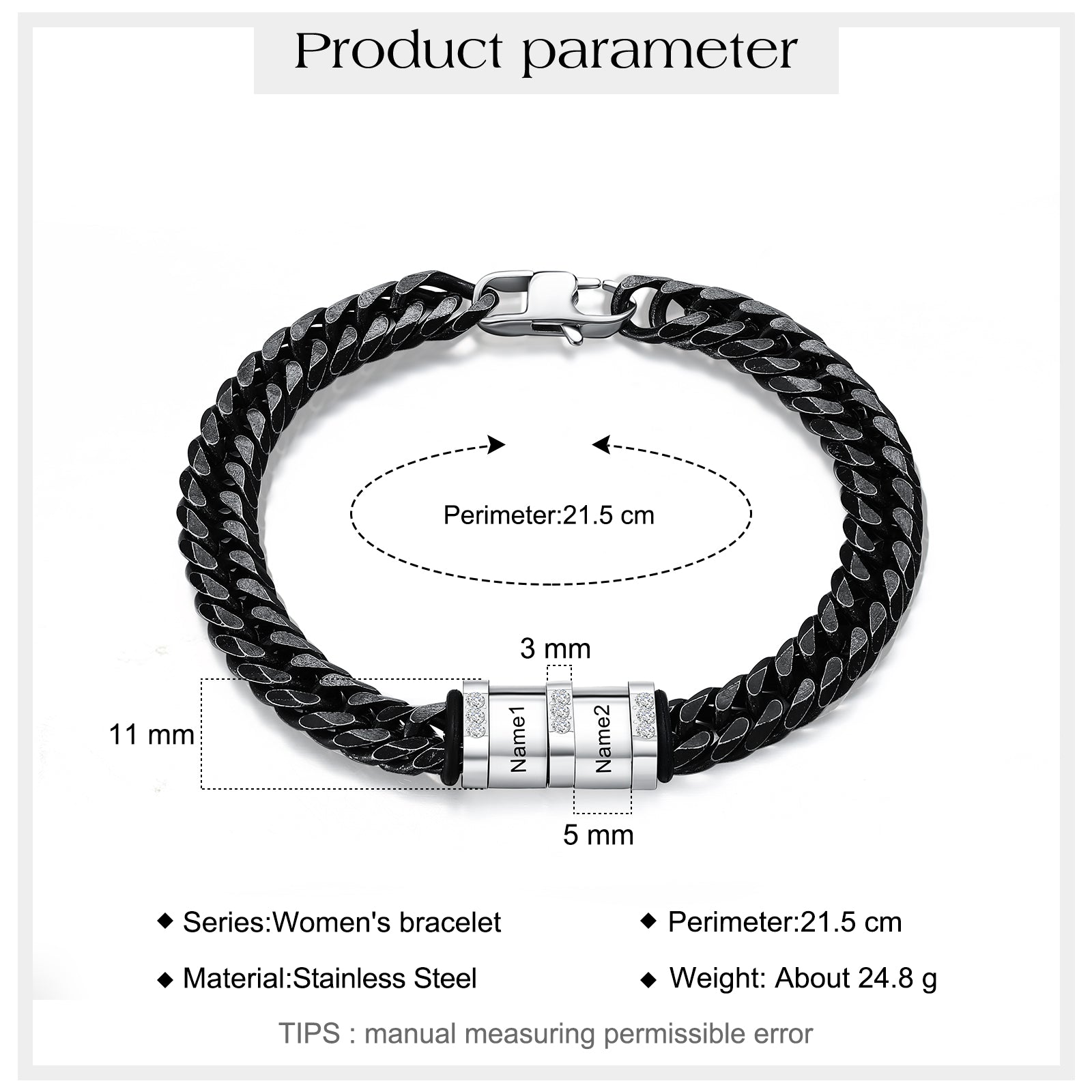 Bracciale Personalizzato Con Nomi -  Unoglow™