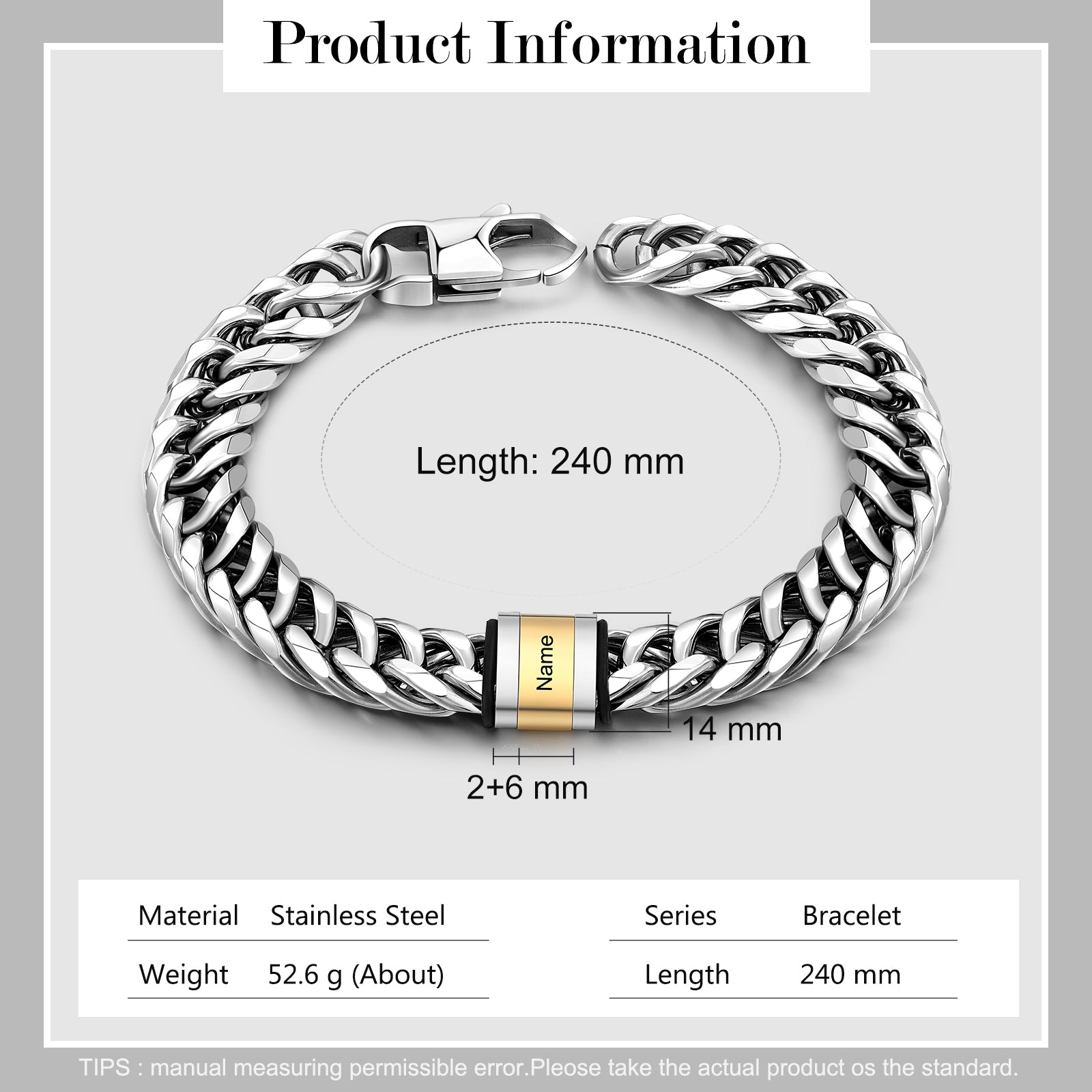 Bracciale Personalizzato Con Nomi -  Unoglow™