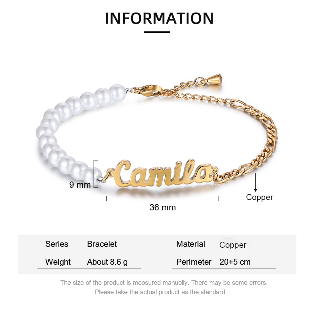 Bracciale Perla Personalizzato Con Nome - Unoglow™