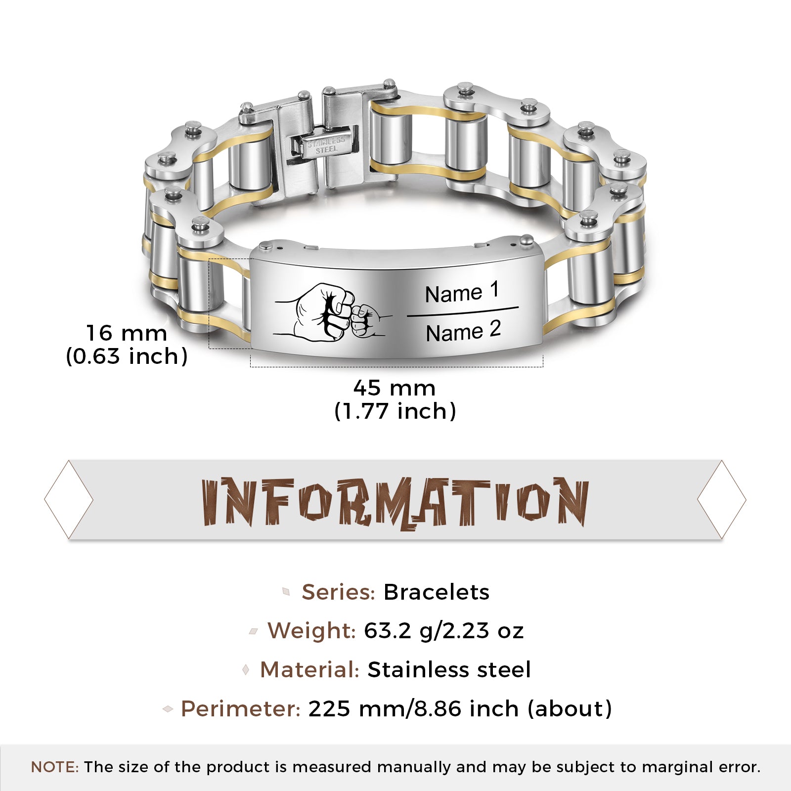 Bracciale Papà Personalizzato - Unoglow™