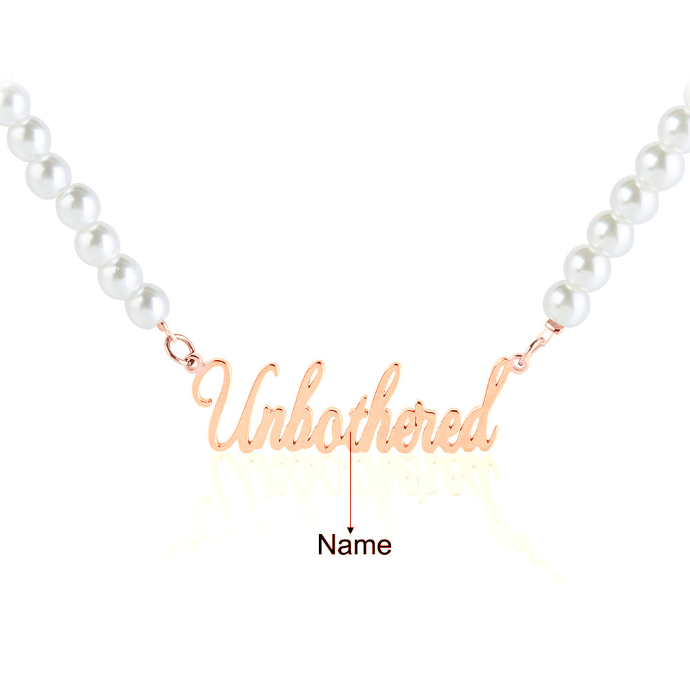 Collana di Perle Con Nome Personalizzato - Unoglow™