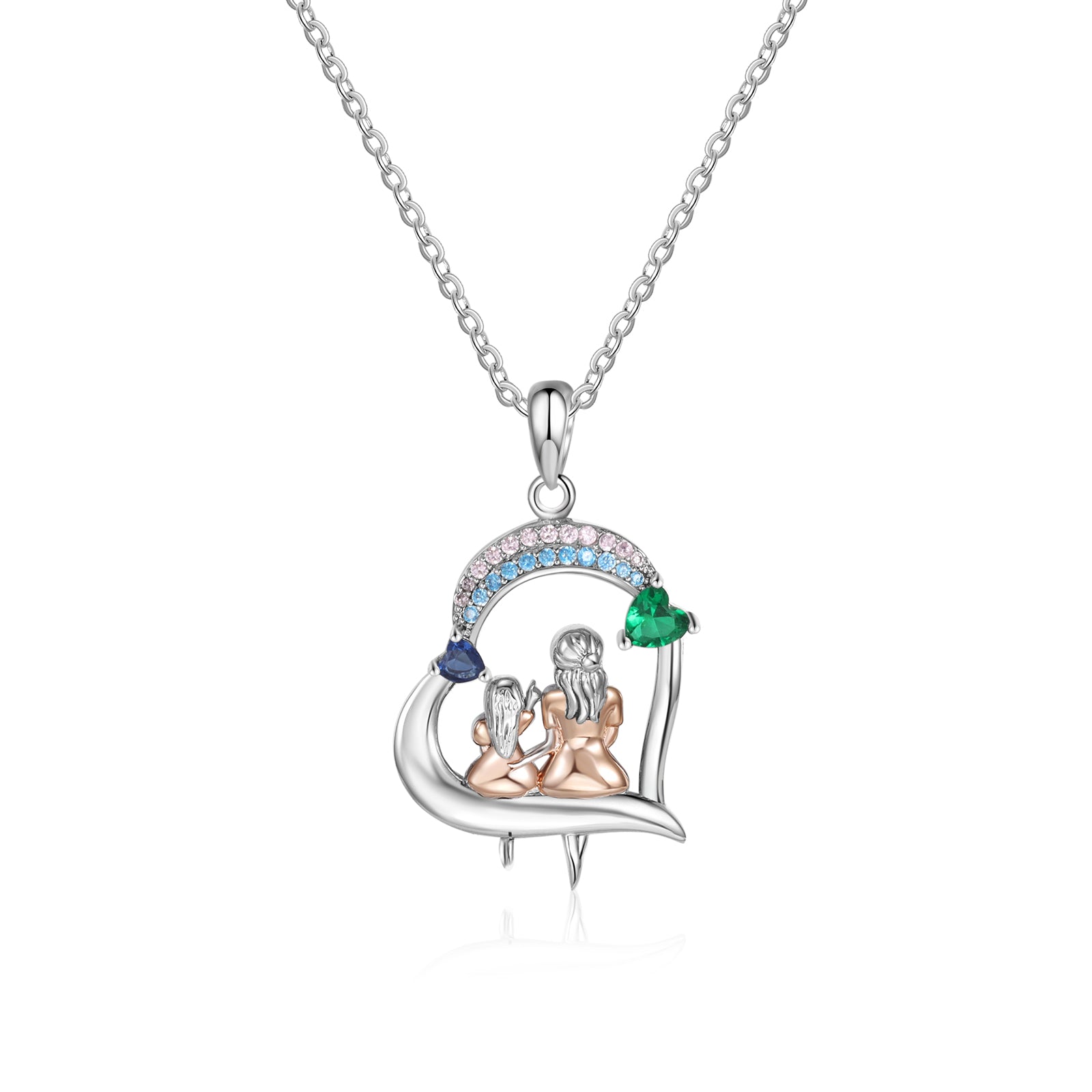 Collana Cuore Personalizzata Mamma e Figlia - Unoglow™