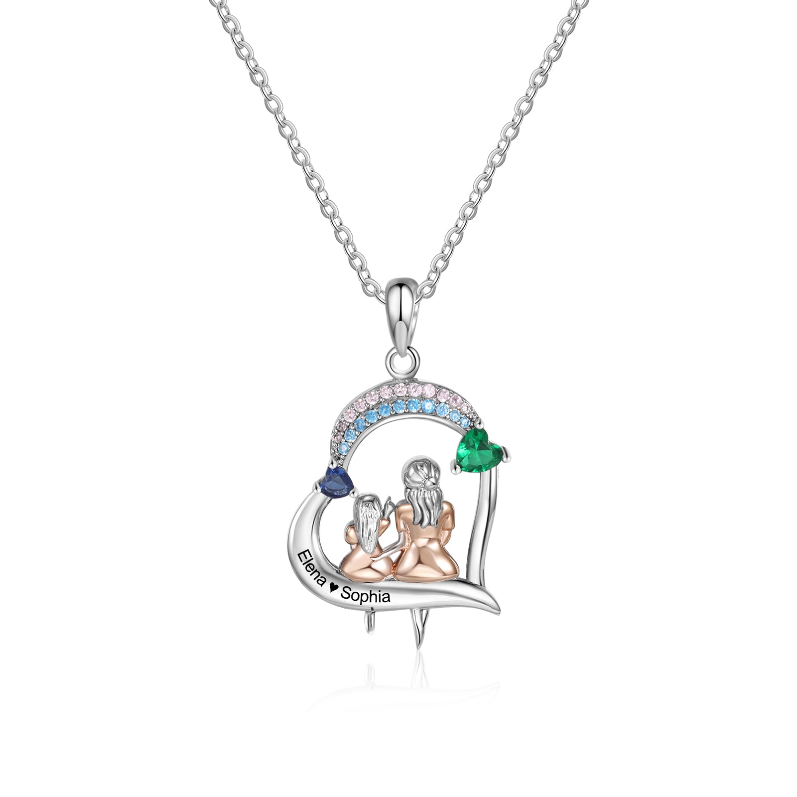 Collana Cuore Personalizzata Mamma e Figlia - Unoglow™