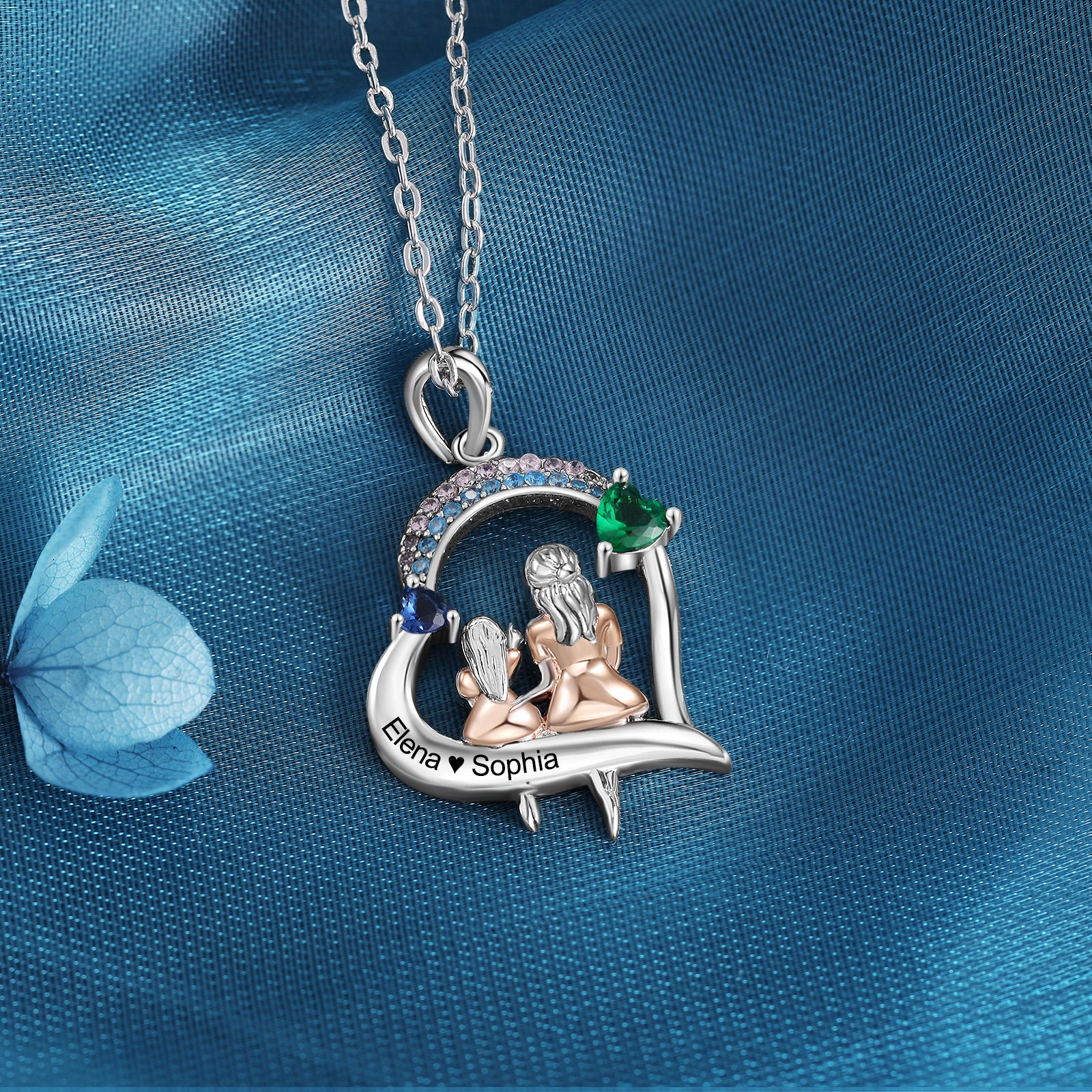 Collana Cuore Personalizzata Mamma e Figlia - Unoglow™