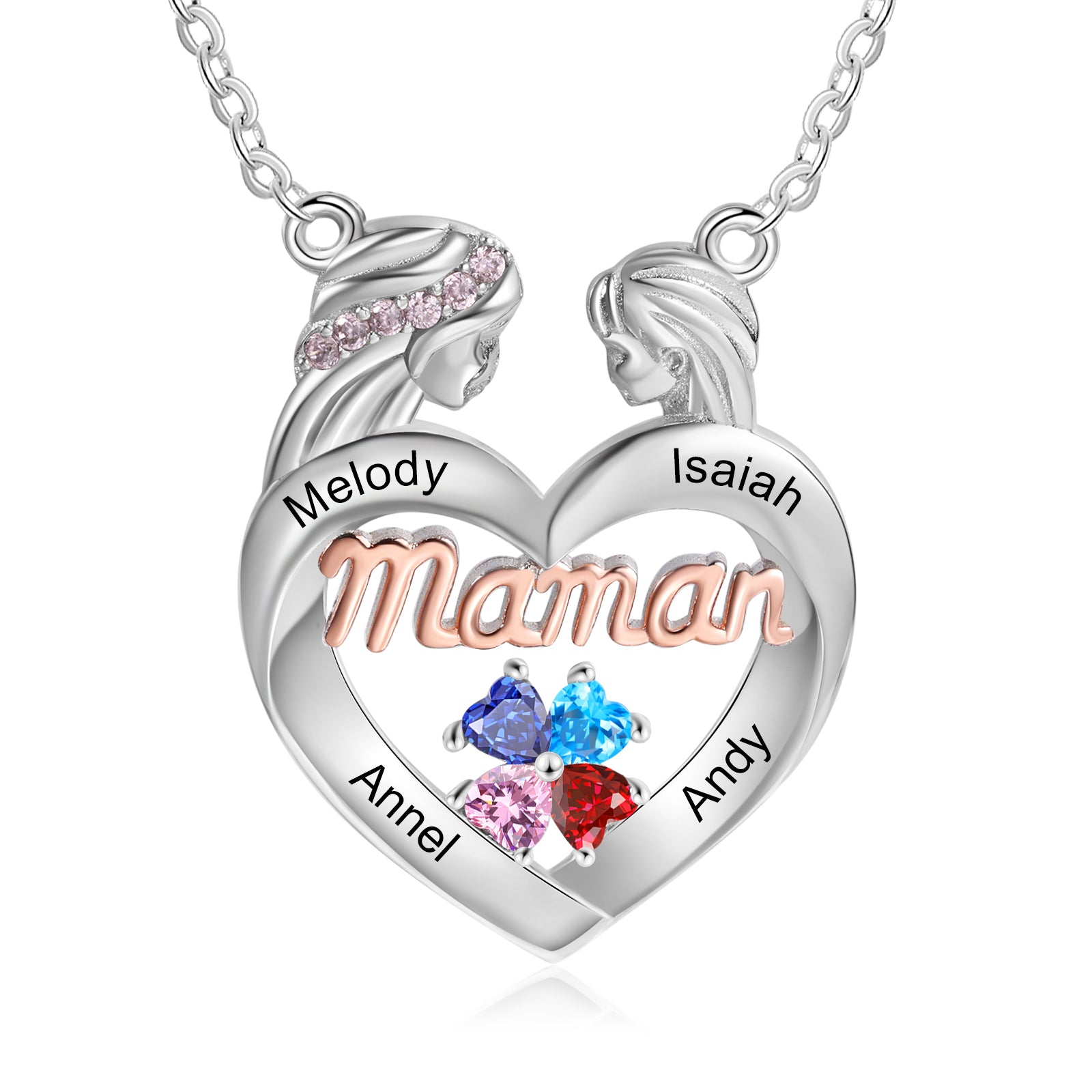 Collana Cuore Personalizzata Mamma e Figlia - Unoglow™