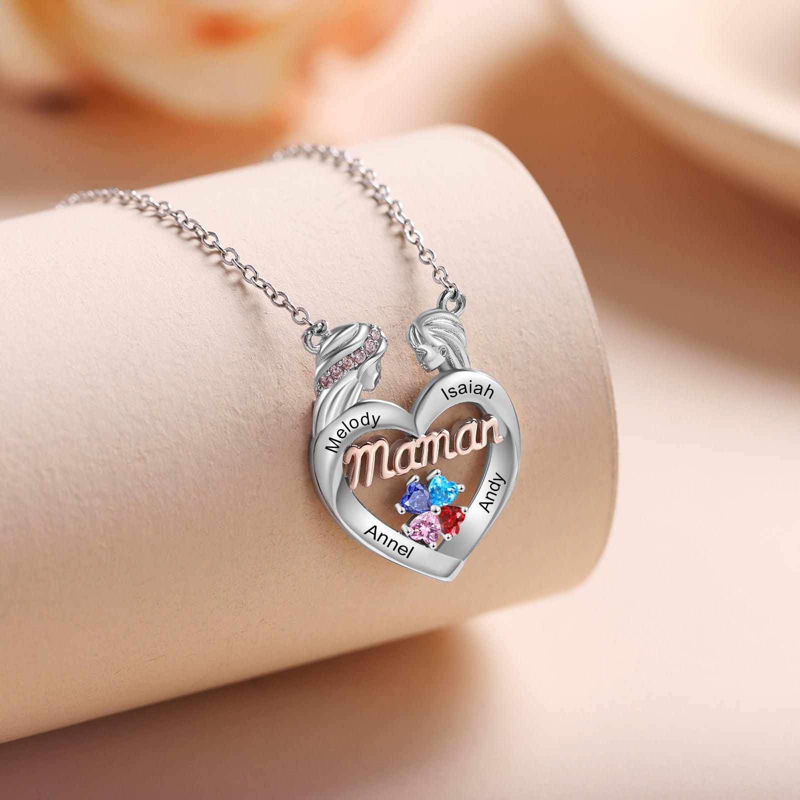 Collana Cuore Personalizzata Mamma e Figlia - Unoglow™