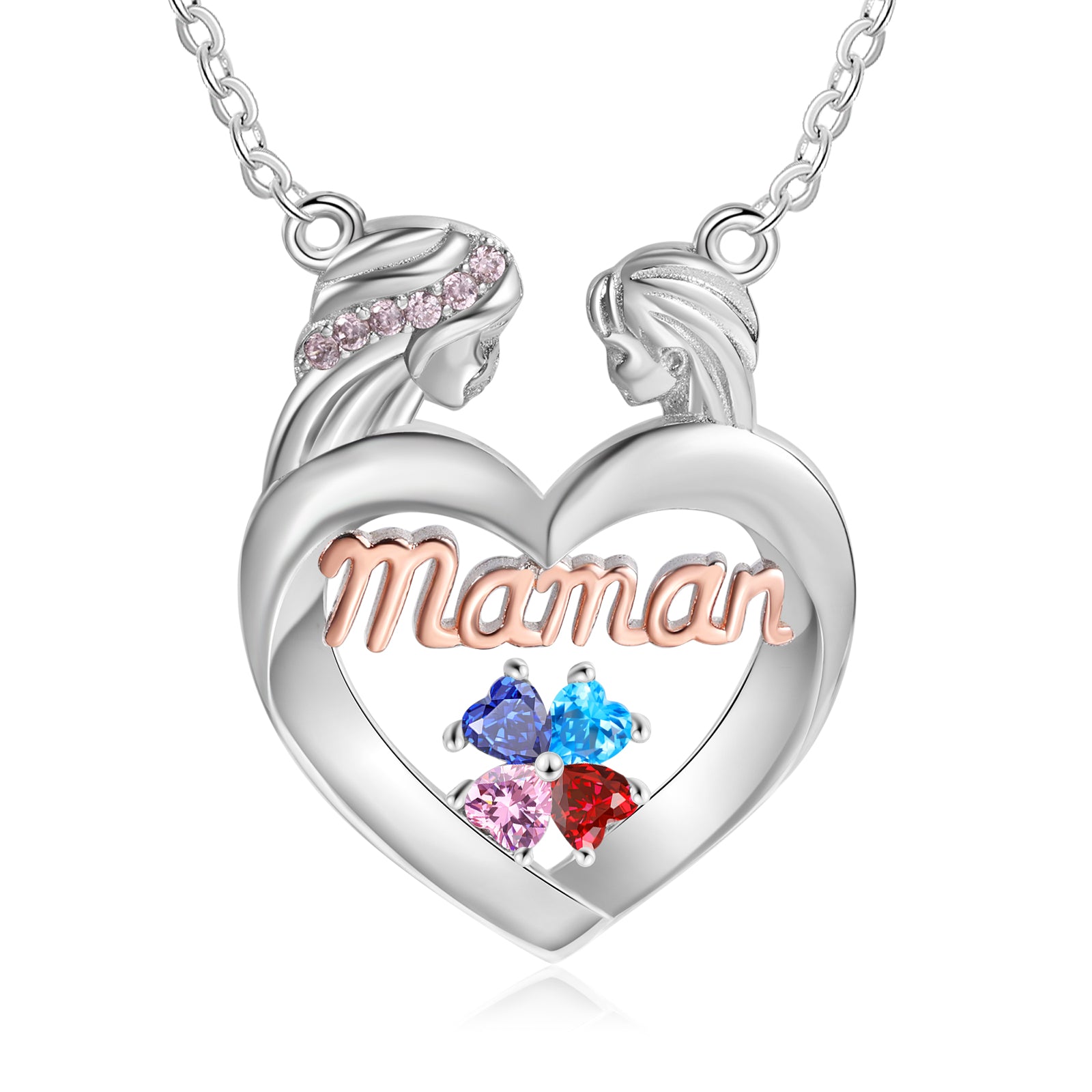 Collana Cuore Personalizzata Mamma e Figlia - Unoglow™