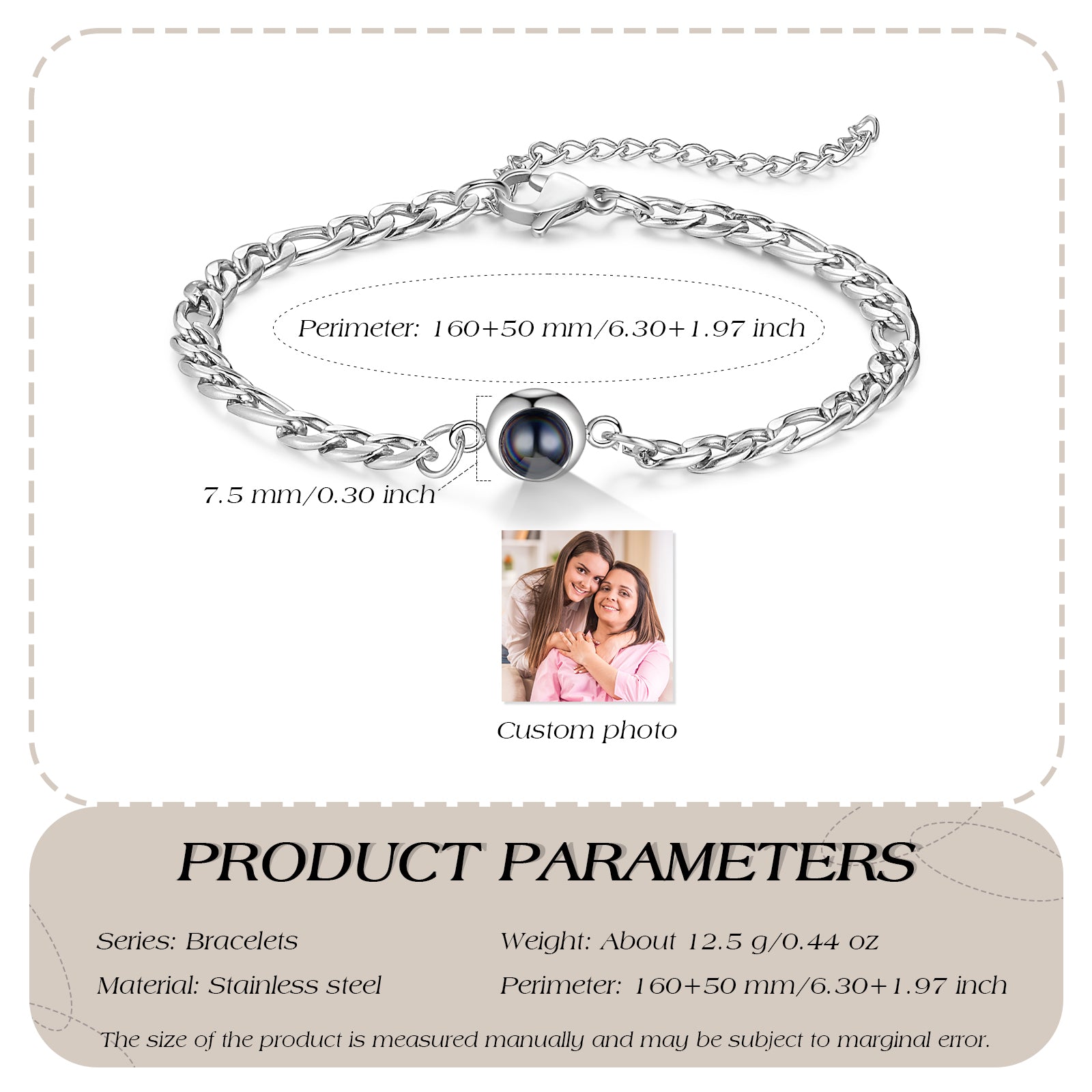 Bracciale Personalizzato Con Proiezione di Foto - Unoglow™