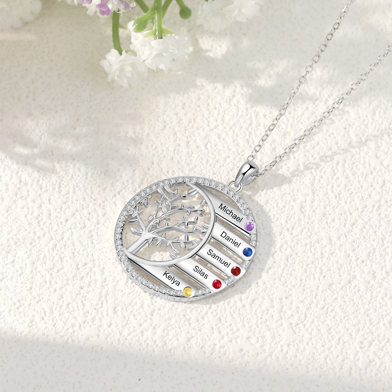 Collana Albero Genealogico Personalizzato - Unoglow™