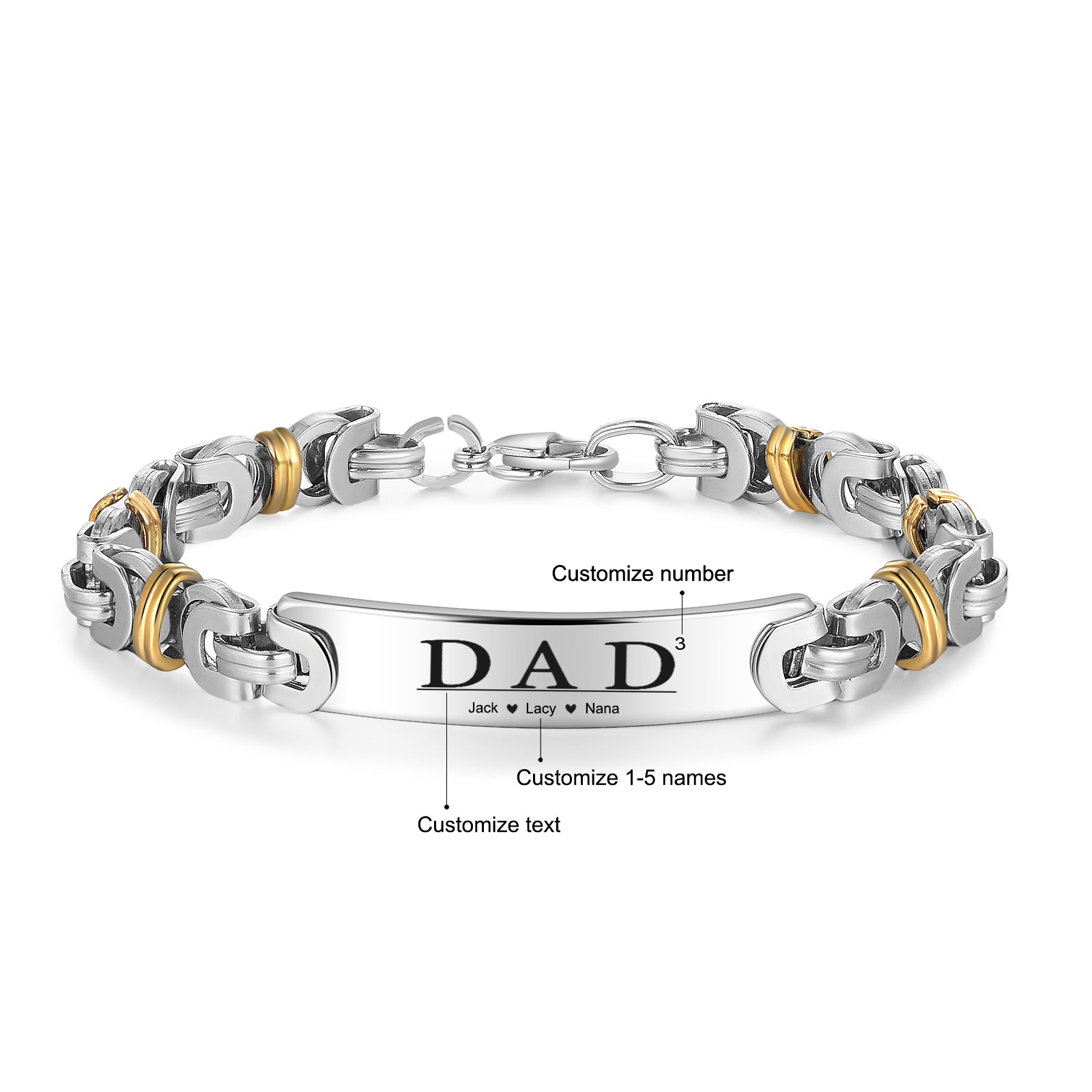 Bracciale Papà Personalizzato - Unoglow™