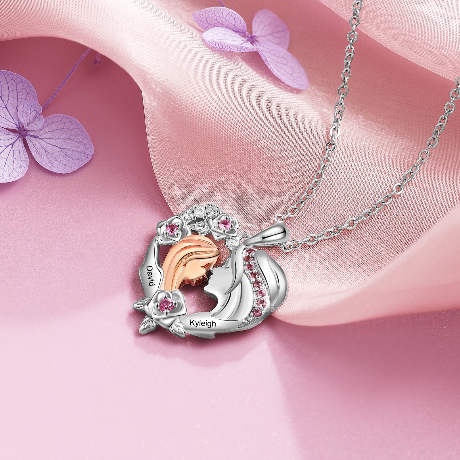 Collana Cuore Personalizzata Mamma e Figlia  - Unoglow™