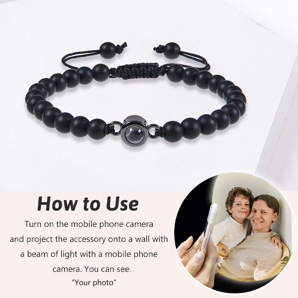 Bracciale di Perle Personalizzato Con Foto - Unoglow™