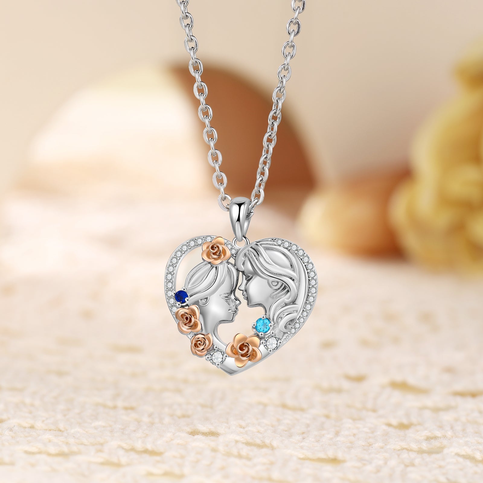 Collana Cuore Personalizzata Mamma e Figlia - Unoglow™